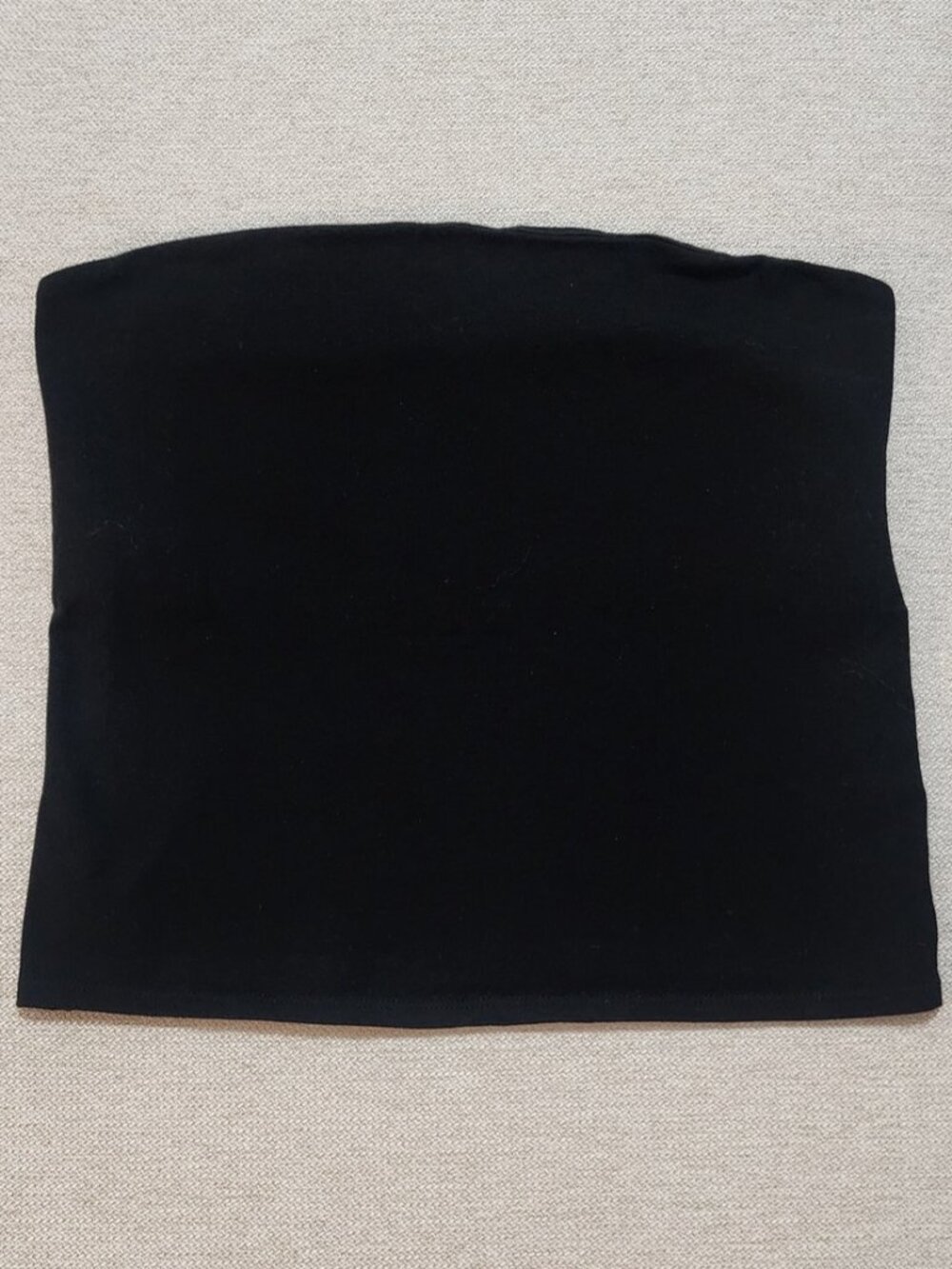 Black Strapless Tube Top